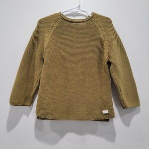 Zara Kids Olive Knit Sweater Sz 2-3Y